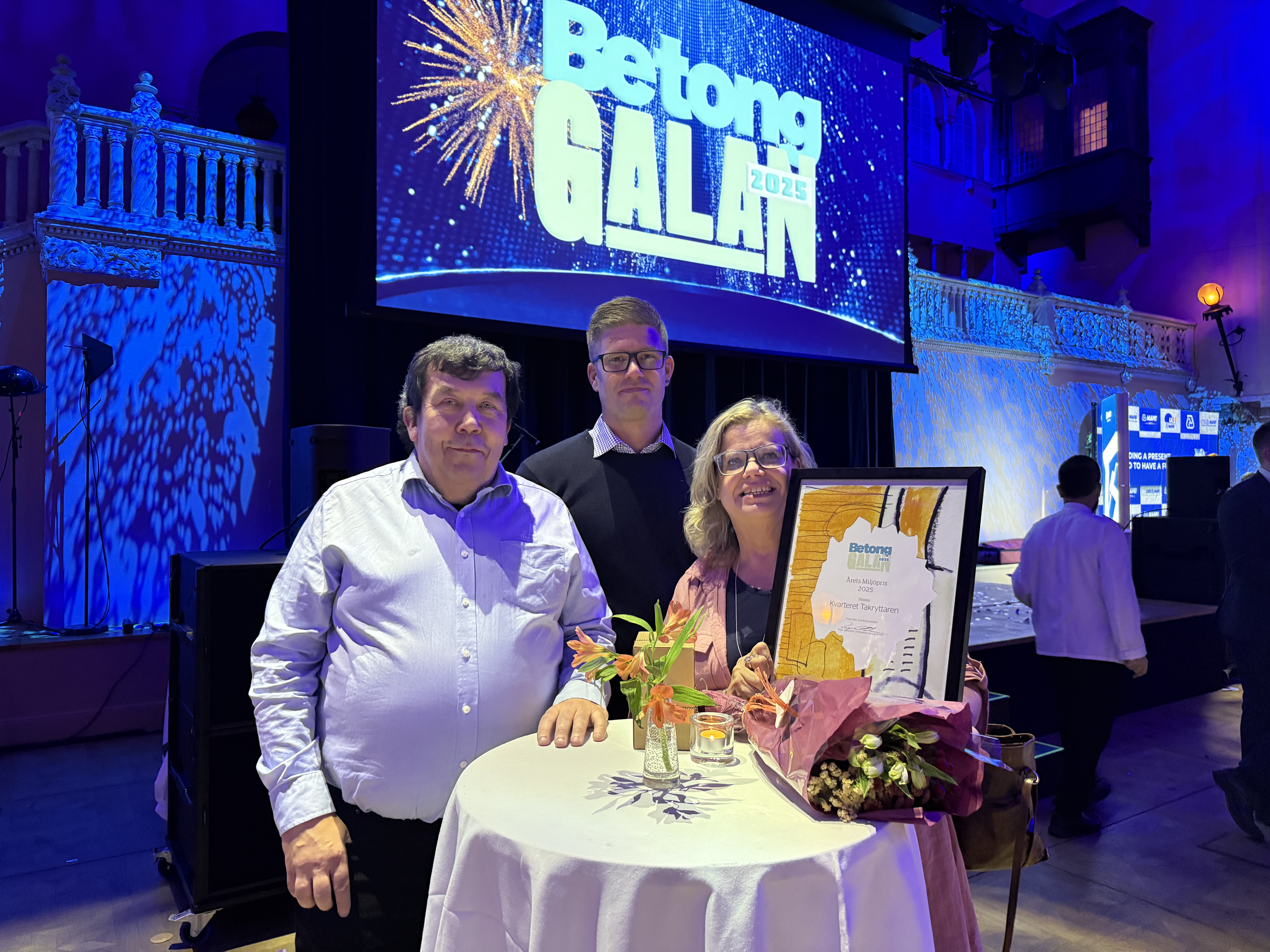 Takryttaren vinner Årets Miljöpris på Betonggalan 2025